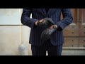 Leonardo  black leather driving gloves deerskin  handmade in italy 