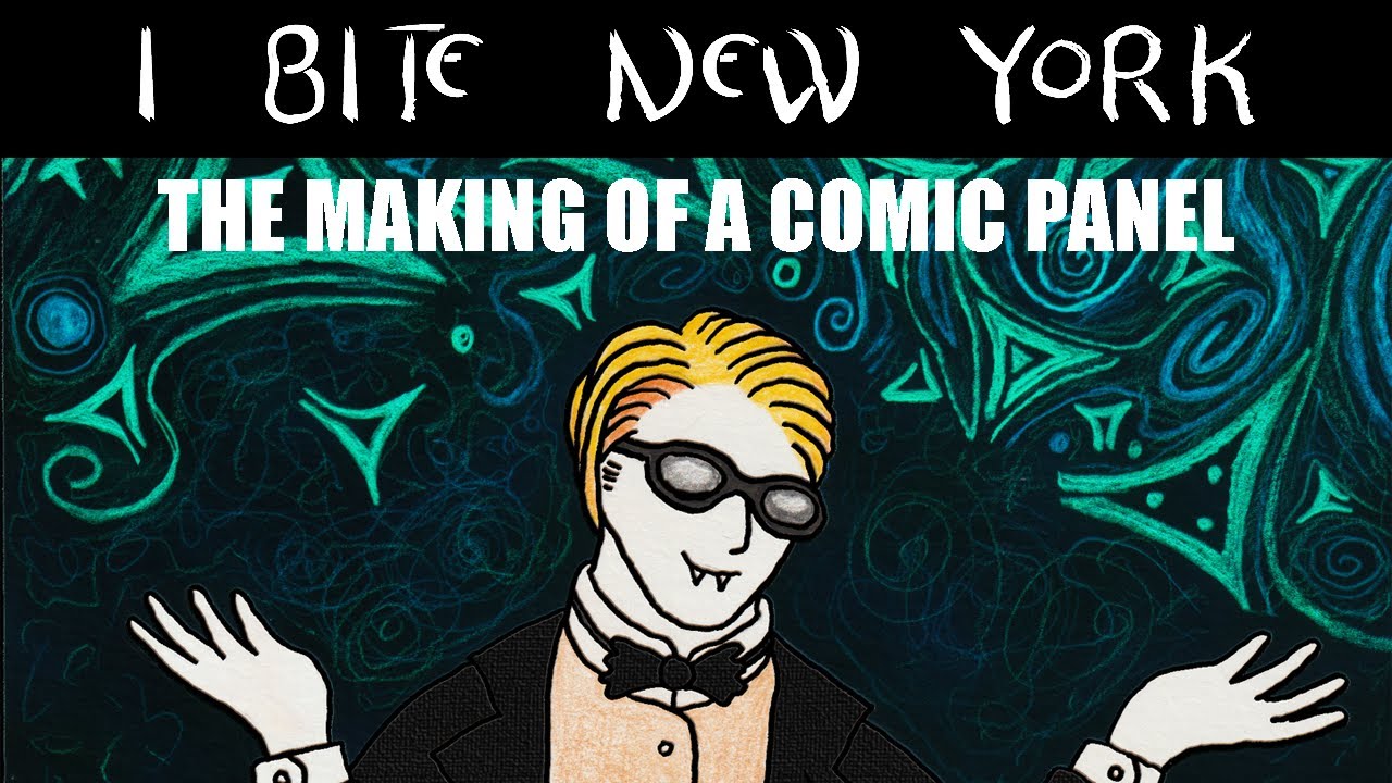 The making of a comic book panel: "I Bite New York." - YouTube