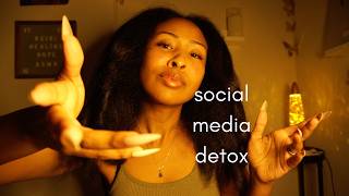 social media detox👌🏾 removing heavy energy + stress + anxiety from mental exhaustion ✂️🌀⛓️‍💥
