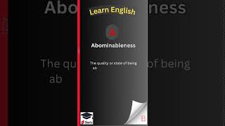 Abominableness Learn English  LearnnglishEnglishwordsEasyenglisheasyenglish