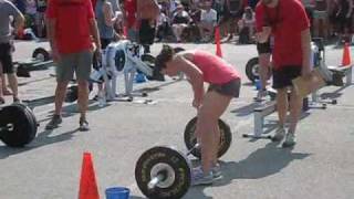 Candice Ruez DU DL SB Row Crossfit Regional Championship.wmv