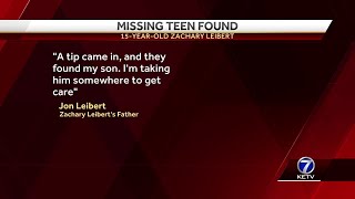 Missing Elkhorn teen found safe, father tells KETV