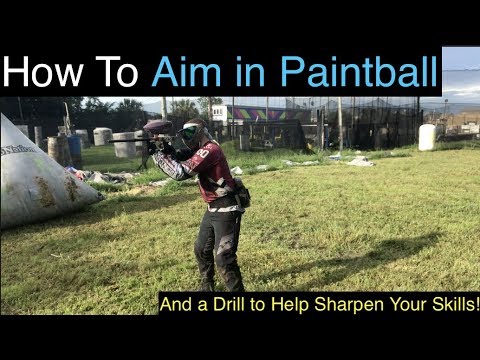 How To Aim A Paintball Gun Correctly - YouTube