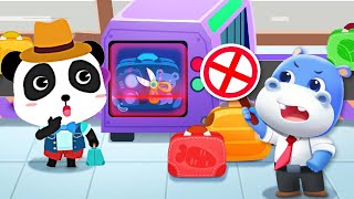Baby Panda's Town: Airport - Join Kiki and Learn How to Check-in at the Airport - BabyBus Game screenshot 5