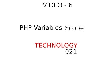 PHP Variables Scope