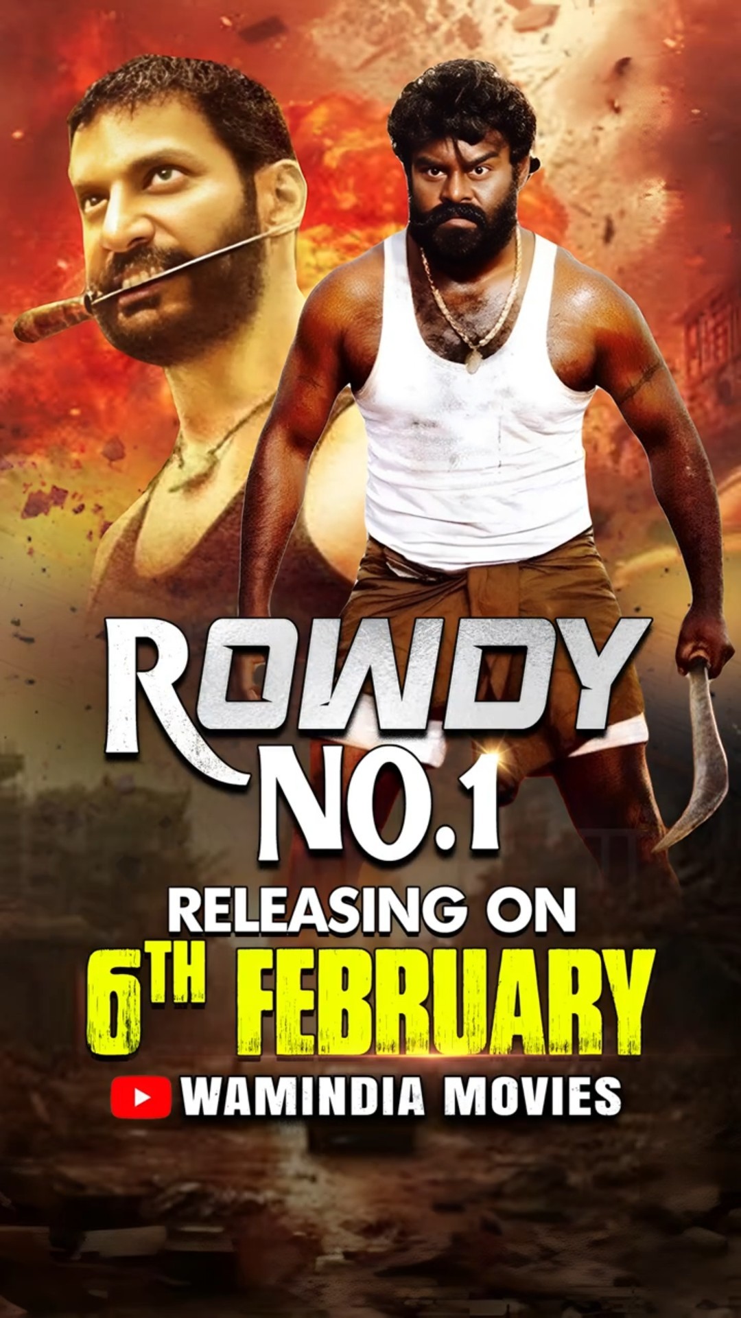 Scariest Scene Of Vishal's - Rowdy No 1 | Releasing On 6th Feb, 8 PM On @WAMIndiaMovies