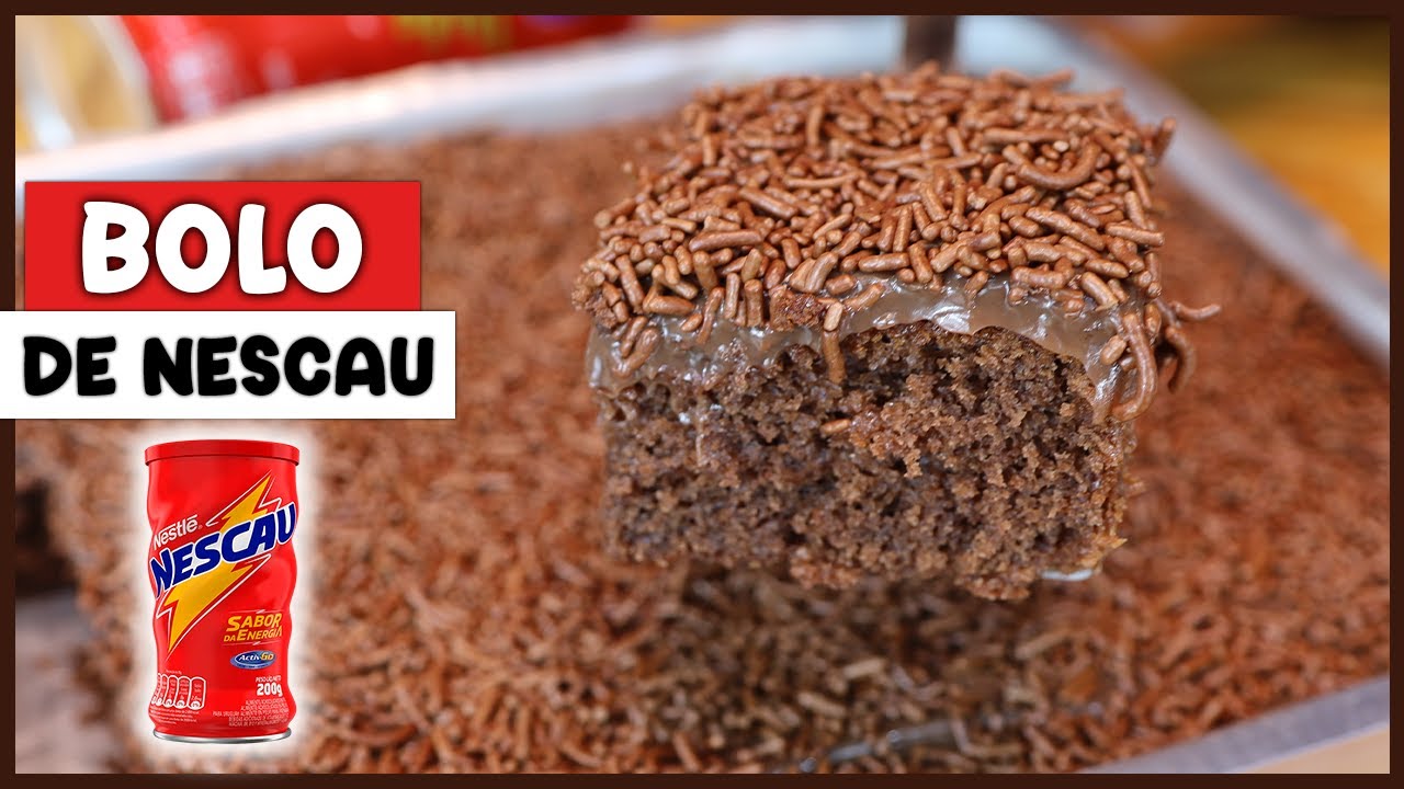 BOLO DE CHOCOLATE RÁPIDO E FÁCIL I Bolo de Nescau I Mais Fácil do Mundo