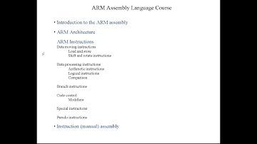 ARM Assembly Programming (using Intel Monitor Program). 1-Introduction