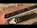 Fjelltech skis with removed NIS plates w Rottefella Backcountry bindings