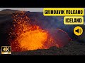 Huge lava splashes are changing the terrain experience the power from the crater rim  apr 25 2024