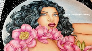 🩷 Amarantine by Anastasia Elly Koldareva ✏️ prismacolor pencils - easy coloring tutorial