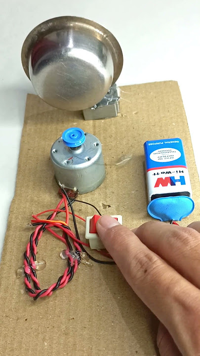 #electric Bell • Homemade electric Bell | #shorts #tech #dcmotor #electricbell #youtubeshorts