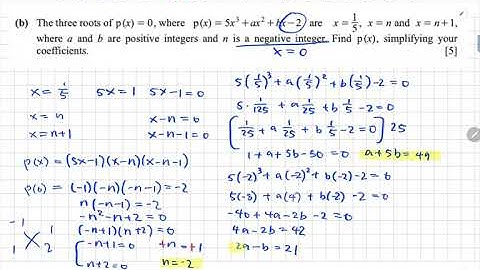 Polynomials | IGCSE A-math (0606) | Past Paper Questions