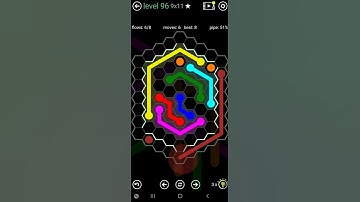 How To Solve Flow Free Hexes Courtyard Pack Level 96 9x11 Board Walk Through Solution Walkthrough