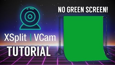 Xsplit VCam Background Replacement - Tutorial / Review: No Green Screen!