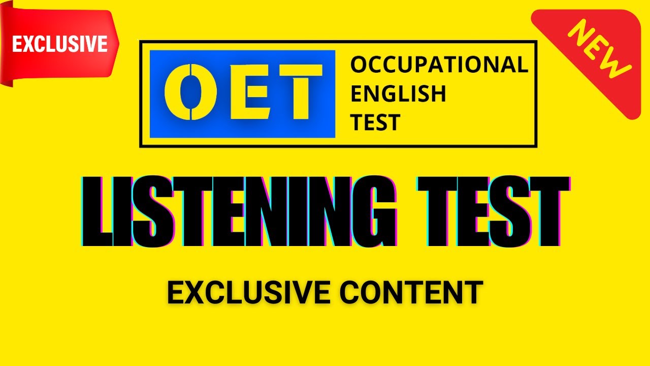 best OET listening sample for nurses | OET 2.0 Online Classroom