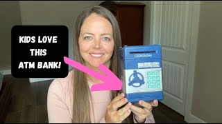 How to use this Refasy Piggy Bank Cash Coin Can ATM! Make Saving Fun!