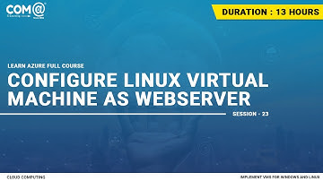 Configure Linux Virtual Machine as Webserver | Linux Virtual Machine | Microsoft Azure