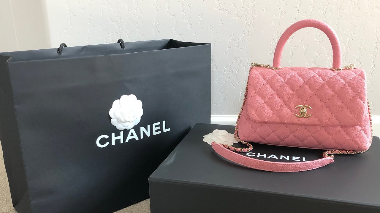 Chanel Coco Handle Unboxing, MOD shots and what fits? 