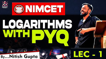 Logarithms With PYQ | Nitish | #logarithm #jeelogarithm #mathslogarithm #iit #niteducation #nimcet