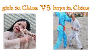 girl in China vs boys in China