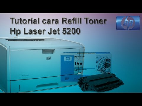 Hp Laser Jet 5200 Tutorial REFIL Toner Catridge 16 A