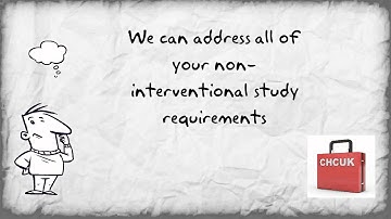 Non-Interventional Studies - CHCUK Ltd