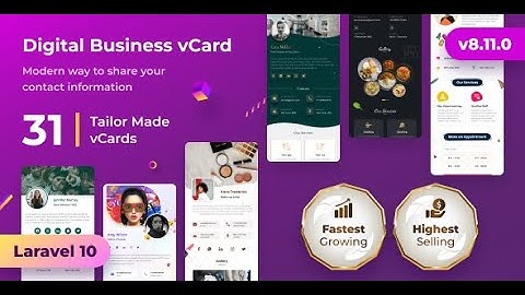 How To Install Digital visiting card website | Business Card Builder | VCard Saas - NFC Card