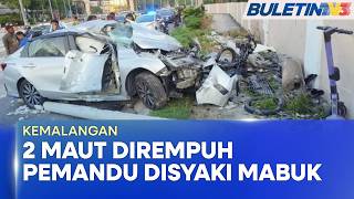 Kemalangan  Suami Isteri Maut Motosikal Dirempuh Pemandu Mabuk bu