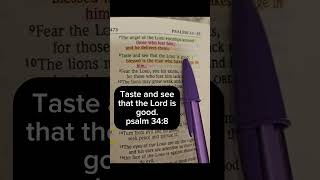 Taste And See That The Lord Is Good.psalms 34:8 Resimi
