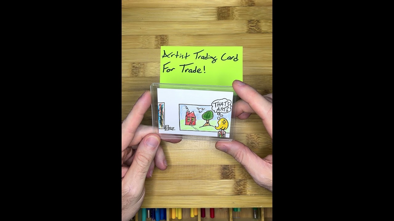 That’s Art?: 2024 + 2025 Artist Trading Card Available for Trade! No.06. Table Talk