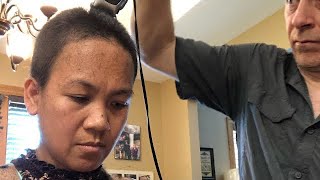My husband Cut My hair challenge