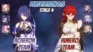 Acheron Team & Himeko Herta Team Pure Fiction Stage 4 (3 Stars) | Honkai Star Rail
Pure Fiction version 2.5 just release today, with Whimsicality buff favors breaking enemies weakness when weakness is broken 6 times this buff will deal dmg 10 times randomly to the enemies. For Cacophony buffs (additional choose able buff for each team), there is buff favoring SuperBreak team, Follow up team and Acheron/Argenti team (making team member ULT ignores enemy weakness type).
In this video, I will be showcasing Acheron Team for First Node and Himeko Herta Team with Robin for Second Node in Clearing Pure Fiction 2.5 Stage 4.
In this run, Acheron was using speed boots which wasnt my intention she should have use ATK boots instead and Aventurine was also using wrong LC (I swap his LC with Fu Xuan and forgot to change to another one with better dmg output). I am sorry about this.
First Node:
All enemies are weak against lightning, Acheron team with Herta LC Jiaoqiu is a good choice to tackle this node. I will be using Cacophony buff where when allies uses their ULT to attack it ignores enemy weakness type meaning ULT attack can break enemy weakness eventhough enemy is not weak to that element type. This will help Acheron team member such as Jiaoqiu and Pela to be able to break enemies weakness to contribute to Whimsicality buff. I am using Fu Xuan for this team as enemies are also weak against Quantum which enable her to apply debuff when she break an enemy contributing to Acheron ULT charges. She also provides 12% Crit rate buff. With this team I was able to get around 34500 score which is actually good considering buffs not Favoring Acheron that much.
Second Node:
Himeko Herta combo still viable for this node. I was able to get an adequate score of 31000. With most of enemies weak against Fire & Imaginary (with an exception of second waves where many are weak against Ice) Herta is as effective due to her not able to break enemy weaknesses. For this team, I choose Cacophony buff which increases follow up attack dmg dealt and follow up attack break efficiency by 50%.
Anyway, Enjoy the video!
Timestamps:
00:00 - Node 1 - 1st Battle
01:14 - Node 1 - 2nd Battle
03:12 - Node 1 - 3rd Battle
06:07 - Node 2 - 1st Battle
08:05 - Node 2 - 2nd Battle
09:51 - Node 2 - 3rd Battle
13:00 - First Team
15:00 - Second Team
17:00 - Outro
Outro Music:
Nahida Trailer OST EXTENDED (Fan-Made Arrangement) | Genshin Impact
https://youtu.be/BrNCGwQ3zxE
Composer: HOYO-MiX
Arranger & Producer: tnbee
#honkaistarrail #acheron #himeko #purefiction Acheron Team & Himeko Herta Team Pure Fiction Stage 4 (3 Stars) | Honkai Star Rail