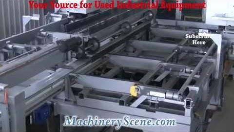 Paul CNC Cross Cut Optimizing Saw System with Wood Vision Scanner - Overhead video 3