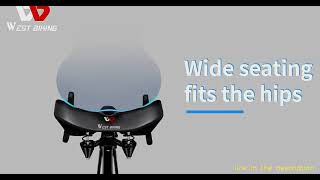 WEST BIKING Ergonomic Soft Bicycle Saddle Widen Thicken Cushion Pad MTB Road Bike Saddle Comfortable
