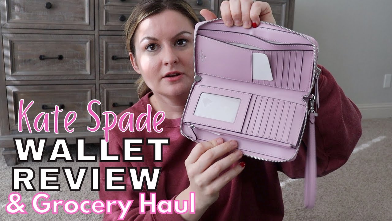 KATE SPADE WALLET REVIEW / THE BEST WALLET THAT FITS YOUR PHONE / HEALTHY  FOOD HAUL - YouTube