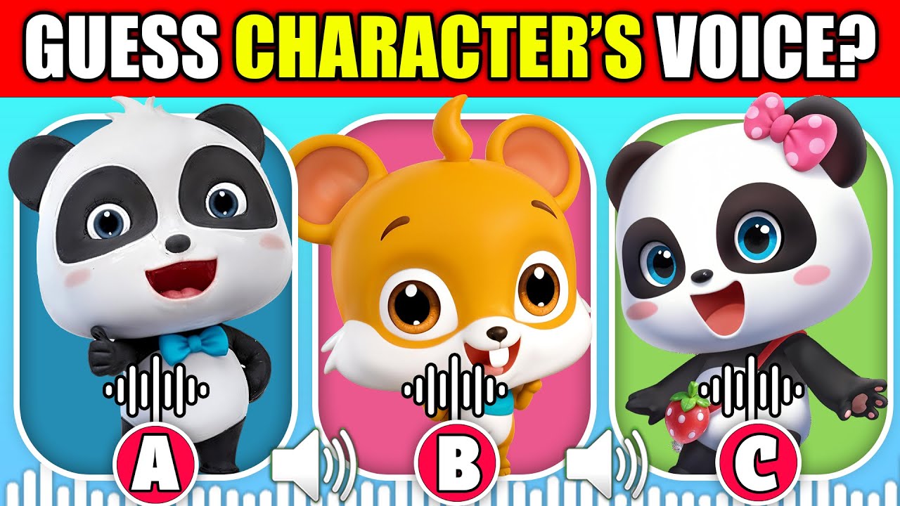 Can You Guess the BabyBus Characters by Their Voice? 🐼 | MIUMIU, KIKI ...