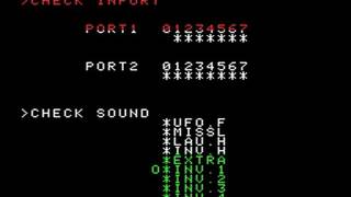 Space Invaders Test ROM (Unknown 19??)  Attract Mode 60fps