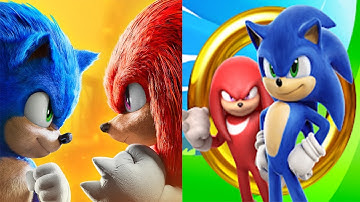 Sonic Dash vs Sonic Forces with Movie Super S and Movie Knucles - All Characters Unlocked Gameplay