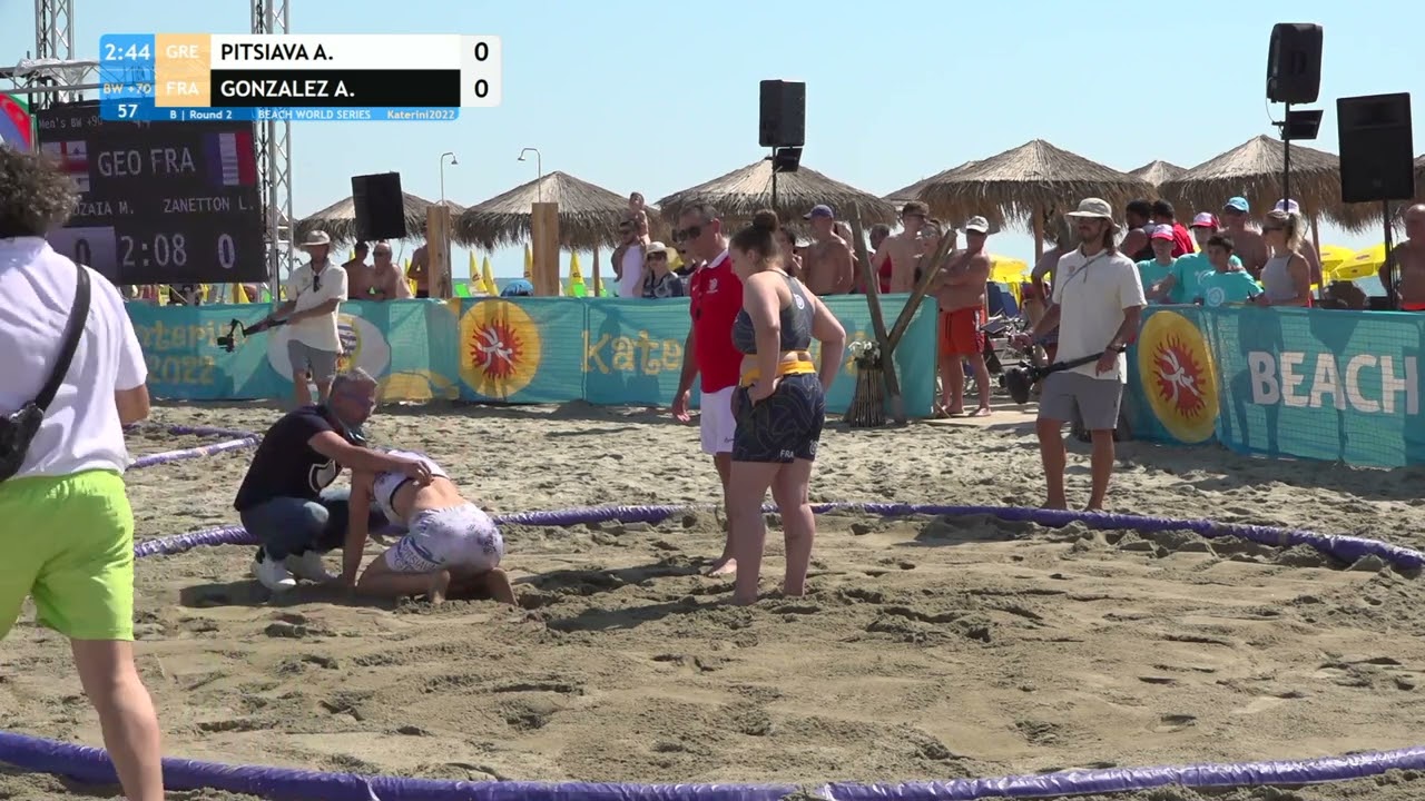 Round 2 Women's BW - +70 kg: A. PITSIAVA (GRE) v. A. GONZALEZ (FRA)