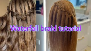 Waterfall braid tutorial | step by step for beginners | part 11