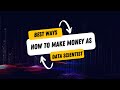 3 Ways to make money as Data Scientist #datascientist #money #shorts #mentor