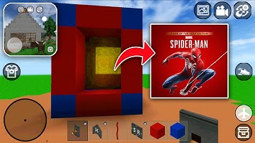How to Make PORTAL to SPIDER MAN in MINI BLOCK CRAFT 3D