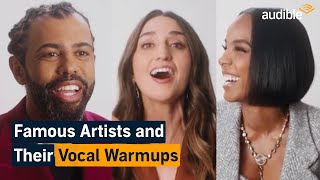 Kelly Rowland, Sara Bareilles, & Daveed Diggs Show Off Their Vocal Warm-Ups | Audible