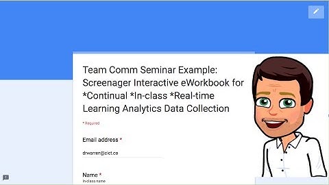 Engaging Screenager Interactive eWorkbook for Continual In-Class Learning Analytics Data