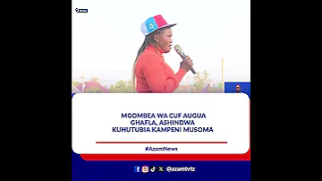 Mgombea Wa CUF Augua Ghafla Ashindwa Kuhutubia Kampeni Musoma 