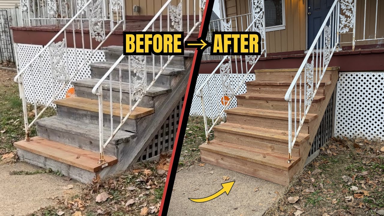 Replacing Rotten Staircase
