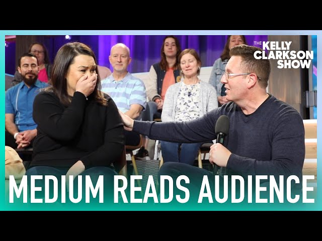 Psychic Medium John Edward Surprise Reading For Kelly Clarkson Show Audience | Original class=