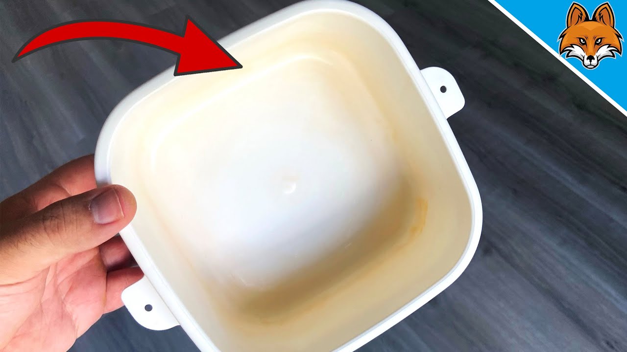 With this TRICK you can clean a Discolored Plastic Can 💥 YouTube