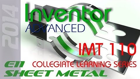E11 Autodesk Inventor - Sheet Metal Tutorial for Beginners